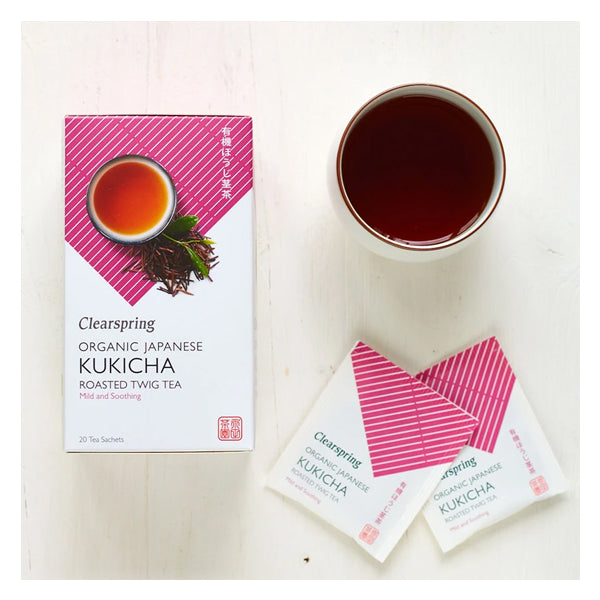 Clearspring - Kukicha, Roasted Twig Tea - Tea Bags 4x20Bags