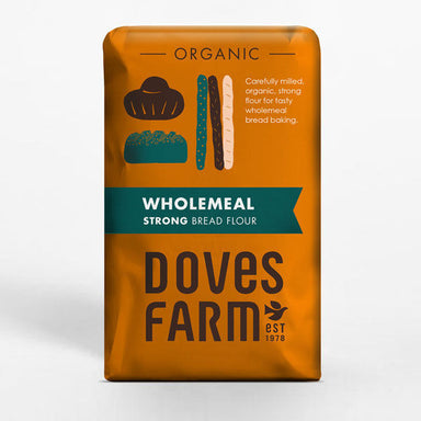 Bulk Flour - Doves Farms Organic Strong Wholemeal Bread Flour 1x25kg