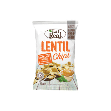 EAT REAL - Lentil Mango Mint Chips 10x113g