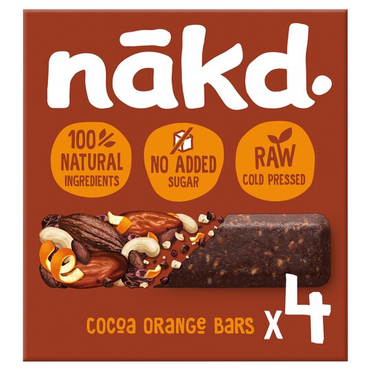 Nakd Cocoa Orange Multipack bar 12x(4x30g)