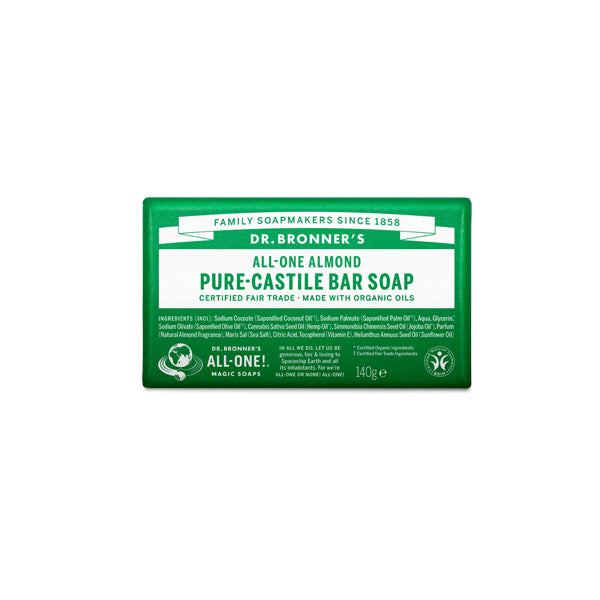 Dr. Bronner's Pure-Castile Bar Soap - Almond -140g