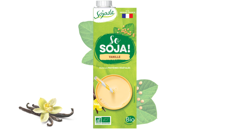 Sojade - Soya Milk Vanilla + (Org) 8x1L