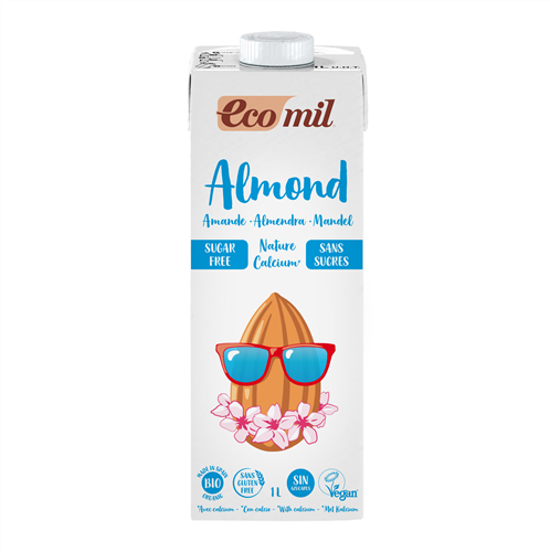 ECOMIL - Almond Milk Nature SF Calcium (Org) 6x1L