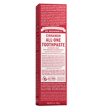 Dr. Bronner's All-One Toothpaste - Cinnamon - 5oz