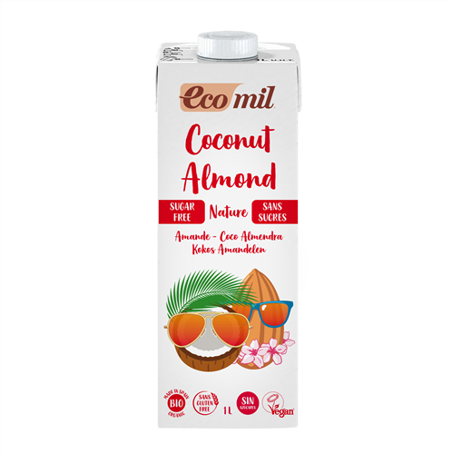 ECOMIL - Coconut & Almond Milk SF (Org) 6x1L