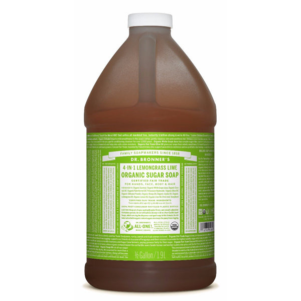 Dr. Bronner's Organic Sugar Soap - Lemongrass Lime