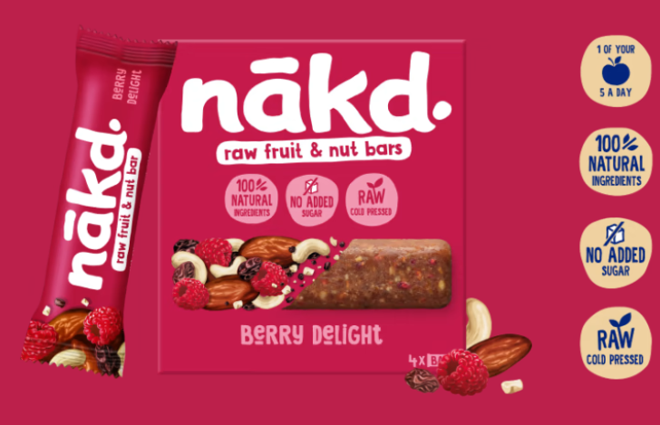 Nakd Berry Delight Bar 18x35g