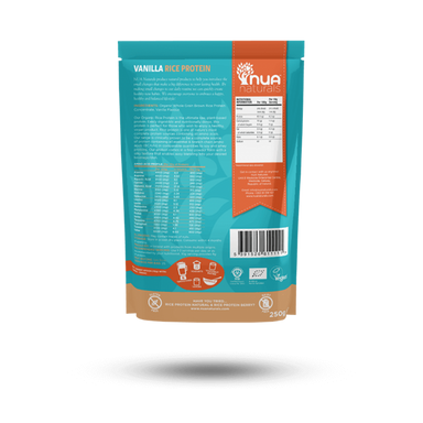 NUA Naturals - Rice Protein Powder Vanilla 250g 1x250g