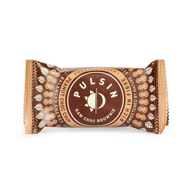 Pulsin - Peanut Choc Chip Raw Brownie 18 Pack