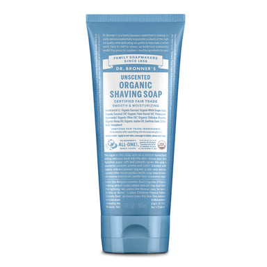 Dr. Bronner's Organic Shaving Soap - Baby Unscented - 7oz